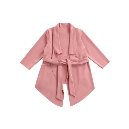 Canis Toddler Girls Lapel-neck Coat Long Sleeve Irregular Hem Jacket with Waistband
Canis Toddler Girls Lapel-neck Coat Long Sleeve Irregular Hem Jacket with Waistband