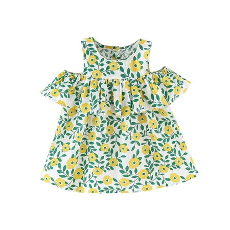 Fesfesfes Girls Summer Dress Toddler Baby Girls Floral Print Cotton Dress Ruffled Drop Shoulder Dress
Fesfesfes Girls Summer Dress Toddler Baby Girls Floral Print Cotton Dress Ruffled Drop Shoulder Dress