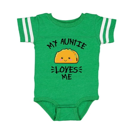 Inktastic My Auntie Loves Me with Taco Illustration Gift Baby Boy or Baby Girl Bodysuit
Inktastic My Auntie Loves Me with Taco Illustration Gift Baby Boy or Baby Girl Bodysuit