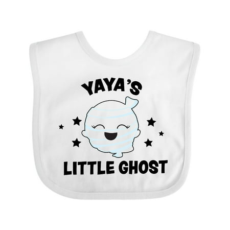 Inktastic Cute Yaya s Little Ghost with Stars Gift Baby Girl Bib