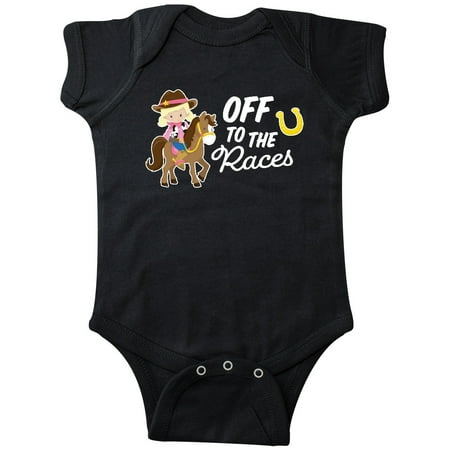 Inktastic Off To The Races with Cowgirl on Horse Gift Baby Girl Bodysuit
Inktastic Off To The Races with Cowgirl on Horse Gift Baby Girl Bodysuit