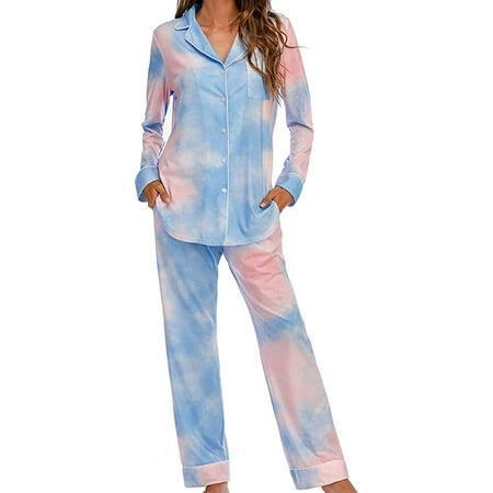 PIKADINGNIS Women Pajama Set Long Sleeve Sleepwear Two-Piece Nightwear Soft Comfy Pjs Indoor Wear with Pocket
PIKADINGNIS Women Pajama Set Long Sleeve Sleepwear Two-Piece Nightwear Soft Comfy Pjs Indoor Wear with Pocket