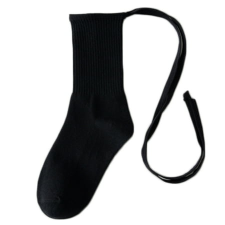 CANKER Japanese Women Ribbed Crew Socks with Cross Bow Lace Up Tie Harajuku Letters Print Black White Lolita Mid Tube Hosiery
CANKER Japanese Women Ribbed Crew Socks with Cross Bow Lace Up Tie Harajuku Letters Print Black White Lolita Mid Tube Hosiery