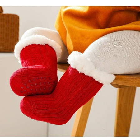 S LUKKC LUKKC 3D Baby Winter Fluffy Fuzzy Slipper Socks Christmas Thicken Warm Wool Fleece Children s Floor Socks Solid Color Plus Velvet Non-Slip Baby Shoes Socks Gifts for Boys Girls
S LUKKC LUKKC 3D Baby Winter Fluffy Fuzzy Slipper Socks Christmas Thicken Warm Wool Fleece Children s Floor Socks Solid Color Plus Velvet Non-Slip Baby Shoes Socks Gifts for Boys Girls