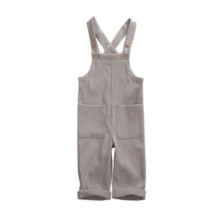 Gureui Toddler Baby Boy Girl Corduroy Overalls Solid Color Suspender Bib Pants Trousers Casual One Piece Strap Jumpsuit with Pockets
Gureui Toddler Baby Boy Girl Corduroy Overalls Solid Color Suspender Bib Pants Trousers Casual One Piece Strap Jumpsuit with Pockets