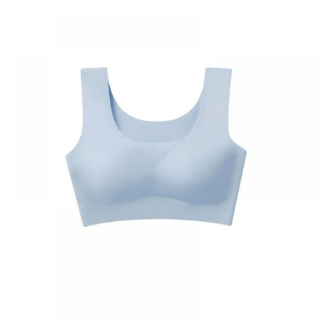 Comfort Bra Seamless Bras Wireless Bra for Women Full-Coverage Sport Daily Bra with Removable Pad Blue L
Comfort Bra Seamless Bras Wireless Bra for Women Full-Coverage Sport Daily Bra with Removable Pad Blue L