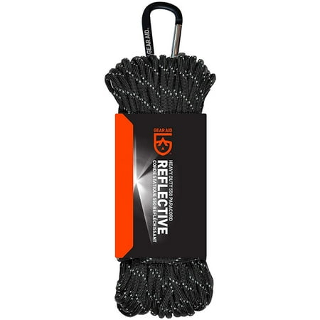 Gear Aid 550 Paracord 100 ft. Utility Line - Black/Reflective