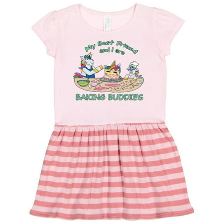 Inktastic My Best Friend and I are Baking Buddies Gift Toddler Girl Dress