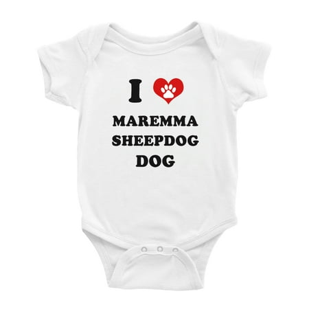 I Heart Maremma Sheepdog Dog Funny Cute Baby Rompers Newborn Outfits (White 18-24 Months)
I Heart Maremma Sheepdog Dog Funny Cute Baby Rompers Newborn Outfits (White 18-24 Months)