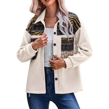 Hwmodou Womens Casual Jackets Trendy Casual Autumn Winter Long Sleeve Lapel Patchwork Ethnic Outer WarmJackets For Women
Hwmodou Womens Casual Jackets Trendy Casual Autumn Winter Long Sleeve Lapel Patchwork Ethnic Outer WarmJackets For Women