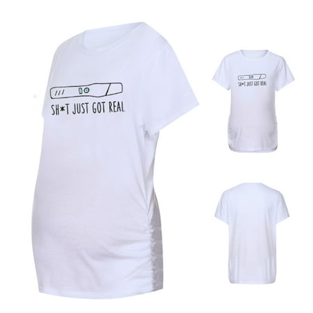 Lyyong Maternity Clothes Women Short Sleeve Cartoon Letter Print s T-shirt Pregnancy Top
Lyyong Maternity Clothes Women Short Sleeve Cartoon Letter Print s T-shirt Pregnancy Top