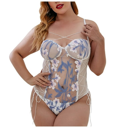 sexy lingerie for women Plus Size Women s Underwear Sexy Eyelashes Lace Embroidered Tie Waist Jumpsuit
sexy lingerie for women Plus Size Women s Underwear Sexy Eyelashes Lace Embroidered Tie Waist Jumpsuit
