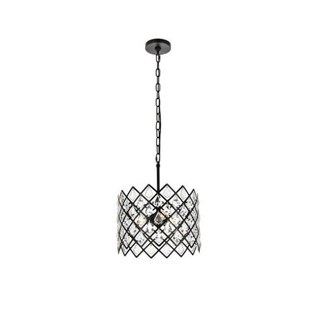 13 in. Lyla Pendant in Black