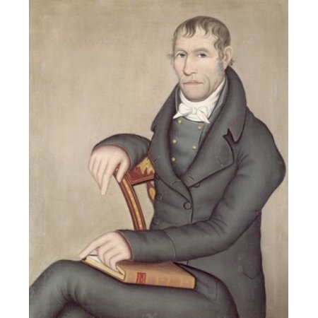 Joseph Slade by Ammi Phillips 17878-1865 Stretched Canvas - Ammi Phillips (18 x 24)