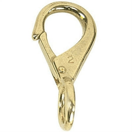 Whitecap Industries S-1120C Bronze Eye Snap Hook 1/4 Hook 3/8 Ring