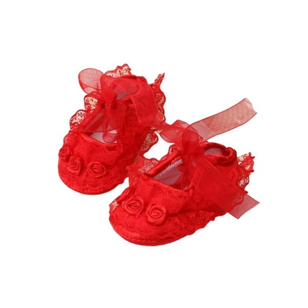 Ymiytan Toddler Dress Shoes Soft Sole Mary Jane Lace Crib Shoe Party Lightweight Comfort Princess Flats Red 5C
Ymiytan Toddler Dress Shoes Soft Sole Mary Jane Lace Crib Shoe Party Lightweight Comfort Princess Flats Red 5C