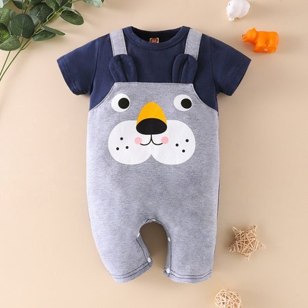 Girls Clothes Baby Boys Girls Short Sleeve Cartoon Printed Romper Jumpsuit Clothes 68
Girls Clothes Baby Boys Girls Short Sleeve Cartoon Printed Romper Jumpsuit Clothes 68