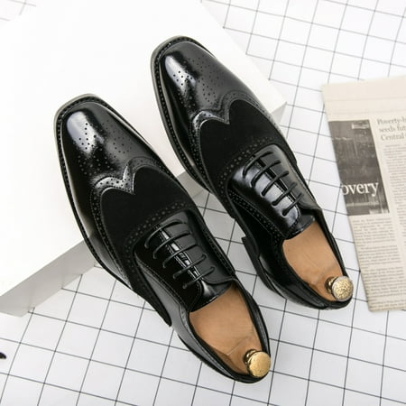 Men‘s Color Block Wing-tip Brogue Oxford Shoes Dress Shoes For Business Wedding Party Christmas Gift
Men‘s Color Block Wing-tip Brogue Oxford Shoes Dress Shoes For Business Wedding Party Christmas Gift