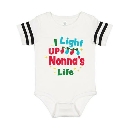 Inktastic Christmas I Light up Nonna s Life Gift Baby Boy or Baby Girl Bodysuit
Inktastic Christmas I Light up Nonna s Life Gift Baby Boy or Baby Girl Bodysuit