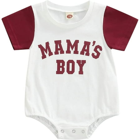 QWZNDZGR Baby Boys Summer Mama s Boy Romper Short Sleeve Bodysuits Letter Print Patchwork Playsuit
QWZNDZGR Baby Boys Summer Mama s Boy Romper Short Sleeve Bodysuits Letter Print Patchwork Playsuit