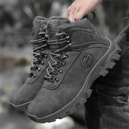 LnjYIGJ Men s Ankle Boots Winter Cotton Shoes Outdoor Hiking Shoes High-top Warmth And Velvet Snow Boots
LnjYIGJ Men s Ankle Boots Winter Cotton Shoes Outdoor Hiking Shoes High-top Warmth And Velvet Snow Boots