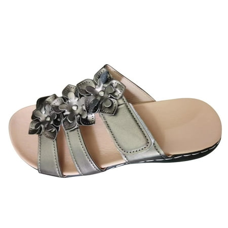 Snoarin Womens Slide Sandals Flat Sandals Fish Mouth Sandals Comfort Flower Slope Heel Shoes Comfortable Slippers Casual Summer Beach Slippers on Clearance
Snoarin Womens Slide Sandals Flat Sandals Fish Mouth Sandals Comfort Flower Slope Heel Shoes Comfortable Slippers Casual Summer Beach Slippers on Clearance