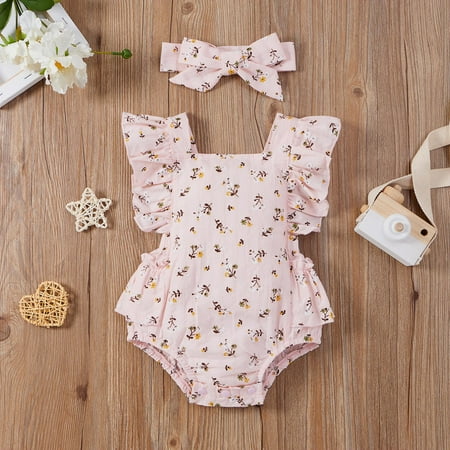 Aayomet Winter Jumpsuit For Baby Girl Baby Girl Sleeveless Rompers Summer Clothes Cotton Bodysuit with Headband Pink 9-12 Months
Aayomet Winter Jumpsuit For Baby Girl Baby Girl Sleeveless Rompers Summer Clothes Cotton Bodysuit with Headband Pink 9-12 Months