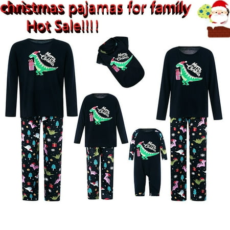 Pudcoco Christmas Pajamas For Family Parent-child Outfit Dinosaur Letter Printing Long Sleeve Round Collar Sleepwear/Jumpsuit for Adult/Baby/Kid/Dog
Pudcoco Christmas Pajamas For Family Parent-child Outfit Dinosaur Letter Printing Long Sleeve Round Collar Sleepwear/Jumpsuit for Adult/Baby/Kid/Dog