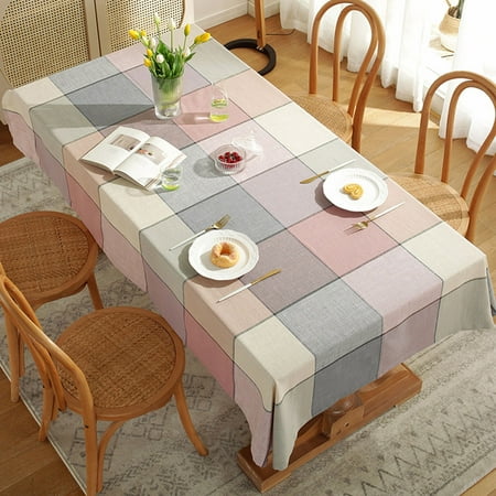 Haite Tablecloths Plaid Table Cloths -proof Vintage Tablecloth Oil-Proof Luxury Covers Pink 55.12 *55.12 in
Haite Tablecloths Plaid Table Cloths -proof Vintage Tablecloth Oil-Proof Luxury Covers Pink 55.12 *55.12 in