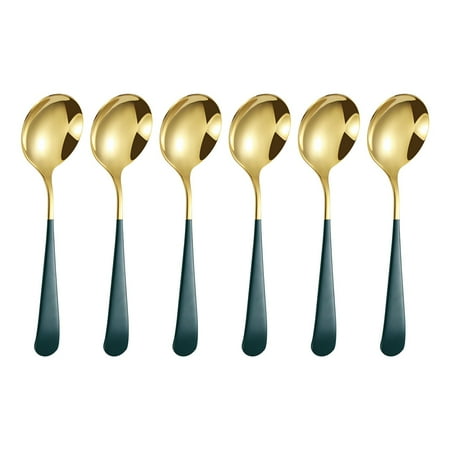 YaoLEO Tableware Round Spoon 304 Stainless Spoon Fork Household Cute Small Soup Spoon Thick Round Bottom Eating Spoon
YaoLEO Tableware Round Spoon 304 Stainless Spoon Fork Household Cute Small Soup Spoon Thick Round Bottom Eating Spoon