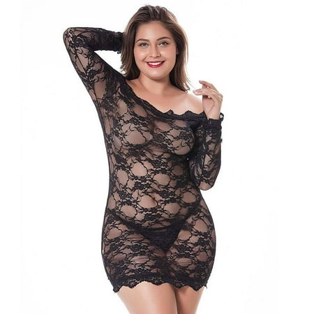 Uerlsty Plus Size Sexy Women Lace Lingerie Crotchless Babydoll Underwear Nightwear Dress
Uerlsty Plus Size Sexy Women Lace Lingerie Crotchless Babydoll Underwear Nightwear Dress
