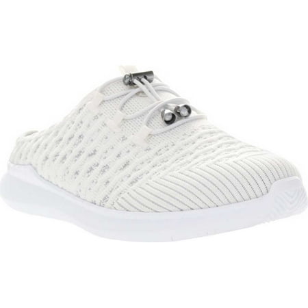 Women s Propet TravelBound Slide Backless Sneaker White Daisy