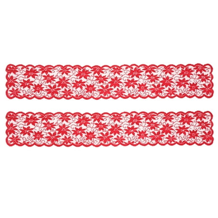 HOMEMAXS 2pcs Christmas Tablecloth Lace Tablecloths Curtain Flag Table Mat Cloth (Red)
HOMEMAXS 2pcs Christmas Tablecloth Lace Tablecloths Curtain Flag Table Mat Cloth (Red)