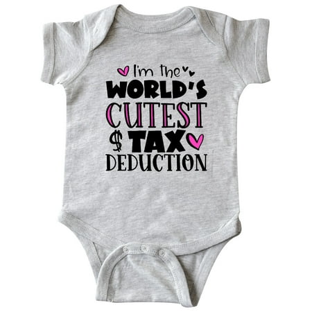 Inktastic I m the Worlds Cutest Tax Deduction Pink Hearts Gift Baby Boy or Baby Girl Bodysuit
Inktastic I m the Worlds Cutest Tax Deduction Pink Hearts Gift Baby Boy or Baby Girl Bodysuit