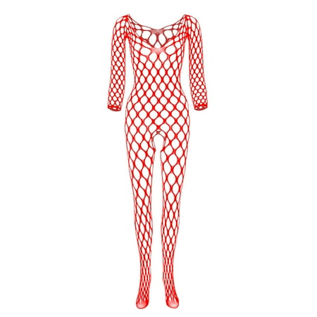 QENGING Lingerie for Women Lace V Neck Bodysuits Fishnet Open Crotch Mesh Netting Stockings Chemise Sleepwear Deals of The Day
QENGING Lingerie for Women Lace V Neck Bodysuits Fishnet Open Crotch Mesh Netting Stockings Chemise Sleepwear Deals of The Day