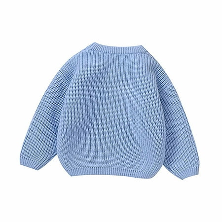 Toddler Kids Baby Girls Boys Round Neck Sweaters Baby Toddler Kids Girls Boys Long Sleeve Sweaters Warm Jacket Cotton Knit Outwear Blue 74
Toddler Kids Baby Girls Boys Round Neck Sweaters Baby Toddler Kids Girls Boys Long Sleeve Sweaters Warm Jacket Cotton Knit Outwear Blue 74