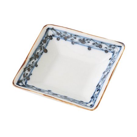 Yoshida Ware Soesen Seitosho Square Bean Plate 7cm Fuchi Pattern 60443
Yoshida Ware Soesen Seitosho Square Bean Plate 7cm Fuchi Pattern 60443