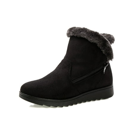 Avamo Womens Ankle Boot Zipper Winter Shoes Plush Lining Snow Boots Walking Warm Casual Shoe Outdoor Lightweight Slip On Black 9
Avamo Womens Ankle Boot Zipper Winter Shoes Plush Lining Snow Boots Walking Warm Casual Shoe Outdoor Lightweight Slip On Black 9