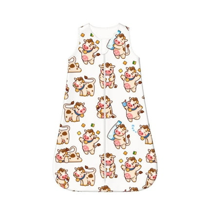 Fotbe Farm Cow Animal Pattern Sleep Sack - Baby Wearable Blanket with Zipper Extra Soft Cotton Sleeveless Sleeping Bag for Infants-Large
Fotbe Farm Cow Animal Pattern Sleep Sack - Baby Wearable Blanket with Zipper Extra Soft Cotton Sleeveless Sleeping Bag for Infants-Large