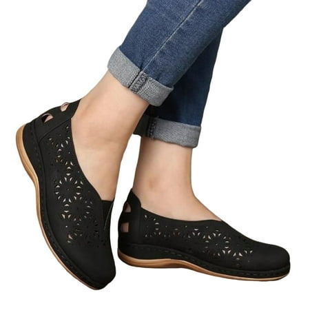 Women Soft Sole Sandals Shoes Round Head Solid Color Walking for Dresses Jeans Skirts Short Pants Black 41
Women Soft Sole Sandals Shoes Round Head Solid Color Walking for Dresses Jeans Skirts Short Pants Black 41