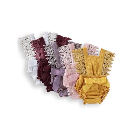 PatPat Baby/ Toddler Girl s Lace Decor Tie-up Bodysuit Sizes 0M-12M
PatPat Baby/ Toddler Girl s Lace Decor Tie-up Bodysuit Sizes 0M-12M