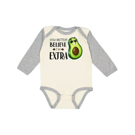 Inktastic You Better Believe I m Extra- Funny Avocado Guacamole Gift Baby Boy or Baby Girl Long Sleeve Bodysuit
Inktastic You Better Believe I m Extra- Funny Avocado Guacamole Gift Baby Boy or Baby Girl Long Sleeve Bodysuit