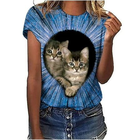 Corset Tops for Women Women Crewneck T Shirts Animal Print Tees Short Sleeve T Shirt Blouse Tops Round-Neck Tshirts Shirts for Women Blue L
Corset Tops for Women Women Crewneck T Shirts Animal Print Tees Short Sleeve T Shirt Blouse Tops Round-Neck Tshirts Shirts for Women Blue L