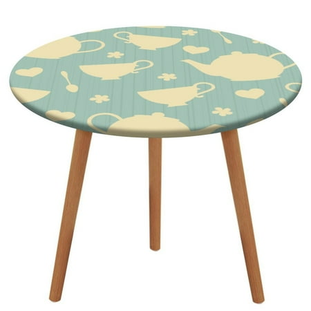 Bybiment Round Fitted Tablecloth with Elastic Edge Tea Pattern Pots Cups Decorative Tablecloth Table Cover 43 Inch
Bybiment Round Fitted Tablecloth with Elastic Edge Tea Pattern Pots Cups Decorative Tablecloth Table Cover 43 Inch