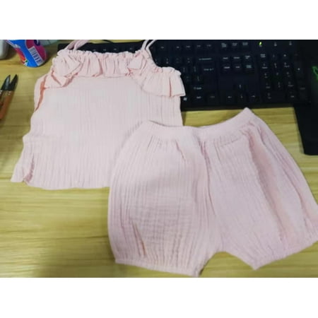 Inevnen Baby Girl s Shorts Set Solid Color Cotton Linen Halter Top Shorts Summer 2Pcs Outfit
Inevnen Baby Girl s Shorts Set Solid Color Cotton Linen Halter Top Shorts Summer 2Pcs Outfit