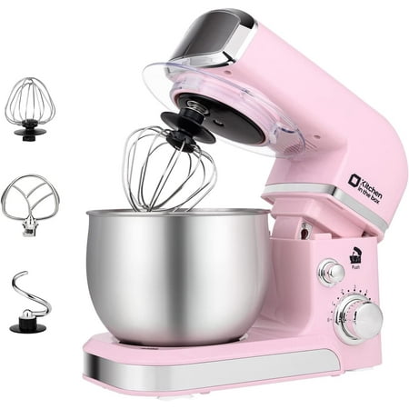 JIUJIANG Stand Mixer 3.2Qt Small Electric Food Mixer 6 Speeds Portable Lightweight Kitchen Mixer for Daily Use with Egg Whisk Dough Hook Flat Beater (Pink)
JIUJIANG Stand Mixer 3.2Qt Small Electric Food Mixer 6 Speeds Portable Lightweight Kitchen Mixer for Daily Use with Egg Whisk Dough Hook Flat Beater (Pink)