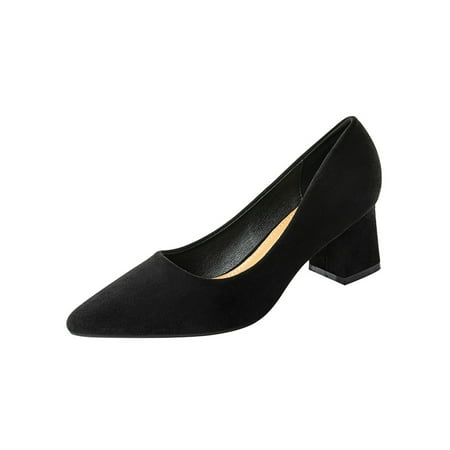 SIMANLAN Women Pumps Slip On Pump Shoes Pointy Toe Dress Shoe Ladies Lightweight Flats Womens Chunky Heels Black 5cm 6
SIMANLAN Women Pumps Slip On Pump Shoes Pointy Toe Dress Shoe Ladies Lightweight Flats Womens Chunky Heels Black 5cm 6