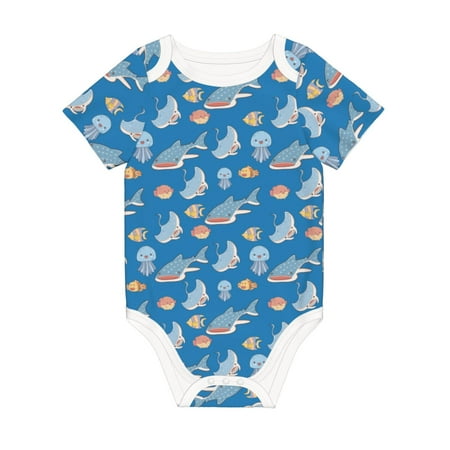 Coaee Party Shark Cute for Soft Cotton Baby Short-Sleeve Bodysuit Baby Girls Boys Bodysuit Romper
Coaee Party Shark Cute for Soft Cotton Baby Short-Sleeve Bodysuit Baby Girls Boys Bodysuit Romper