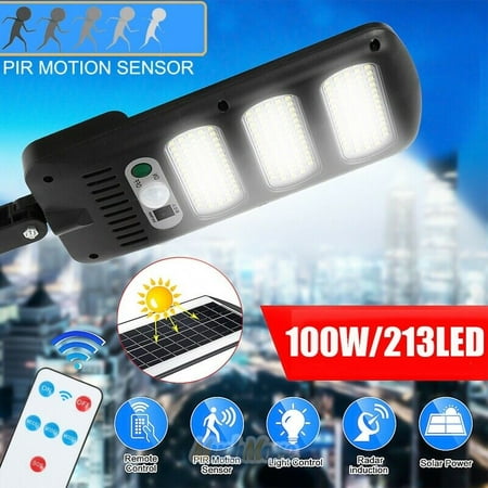 5500LM Soloar LED Street Light 100W Outdoor IP67 Garden Yard Road Lamp Dust-Dawn
5500LM Soloar LED Street Light 100W Outdoor IP67 Garden Yard Road Lamp Dust-Dawn