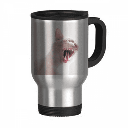 Animal White Fierce Cat Photograph Travel Mug Flip Lid Stainless Steel Cup Car Tumbler Thermos
Animal White Fierce Cat Photograph Travel Mug Flip Lid Stainless Steel Cup Car Tumbler Thermos